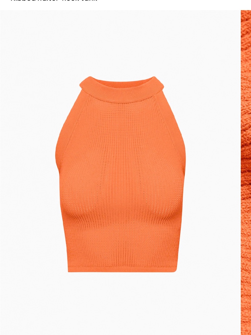 Babaton New Sculpt Knit Halter Top